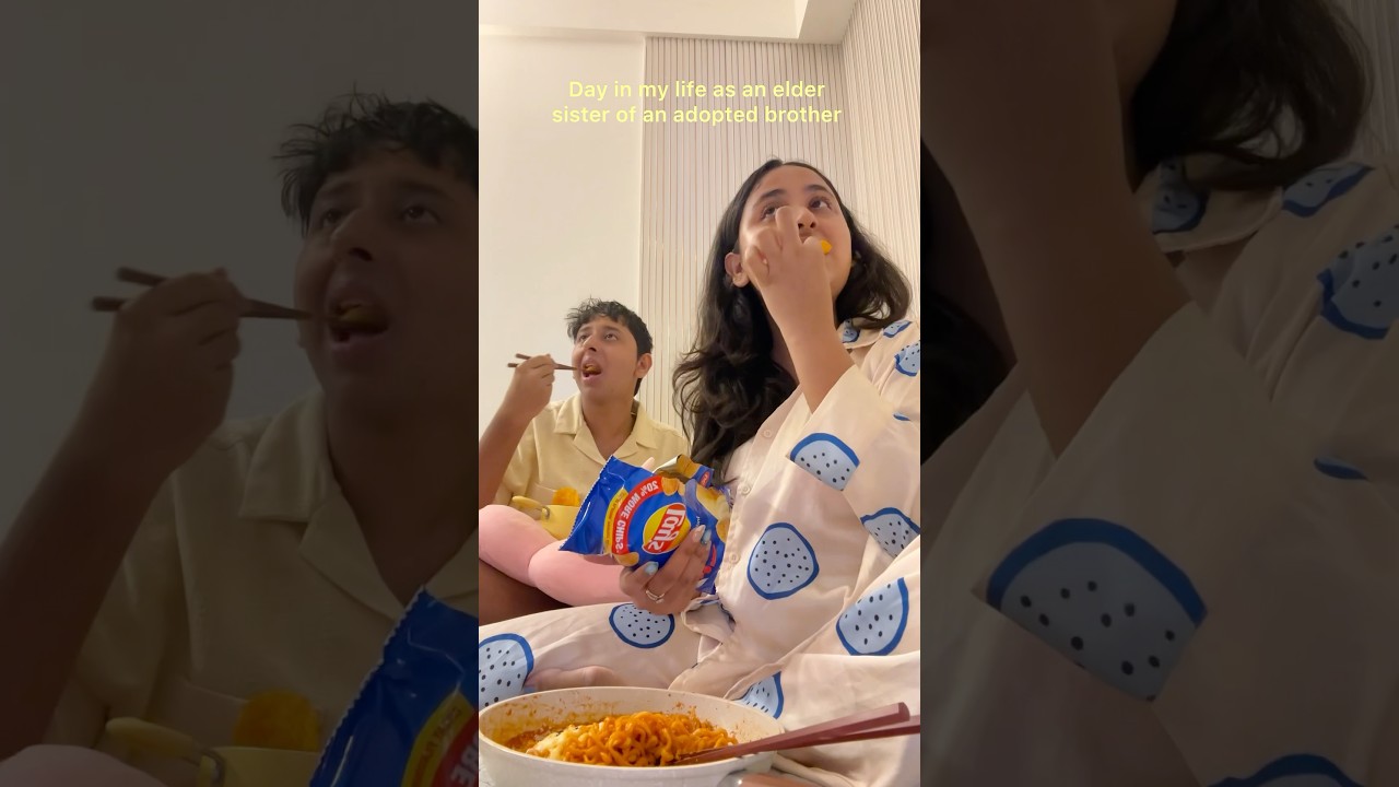 Day in my life as an elder sister of an adopted brother #minivlog #shorts