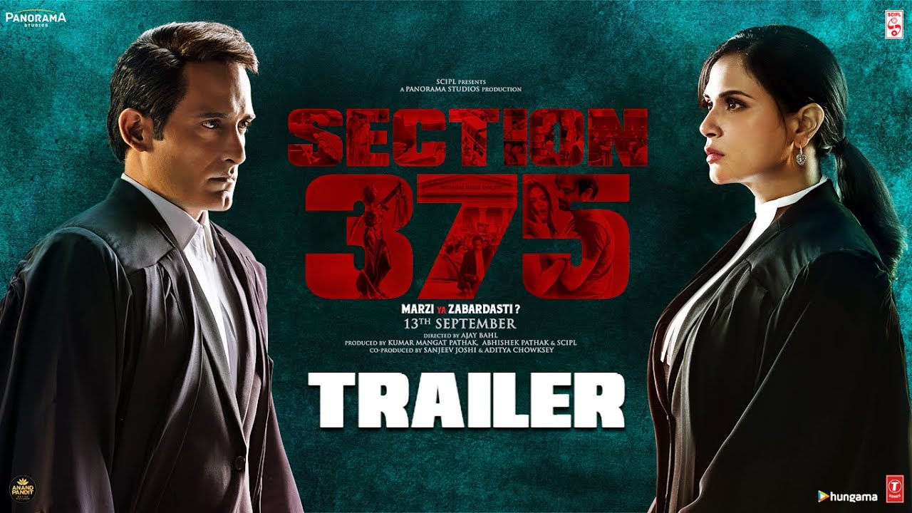 Section 375 Official Trailer 🎬 | Akshaye Khanna & Richa Chadha in a Gripping Legal Drama