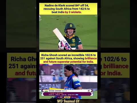 Nadine de Klerk's Heroics 84 SealsWin🏏 vs India#Nadine DeKlerk#CricketHighlights #cricketallstars