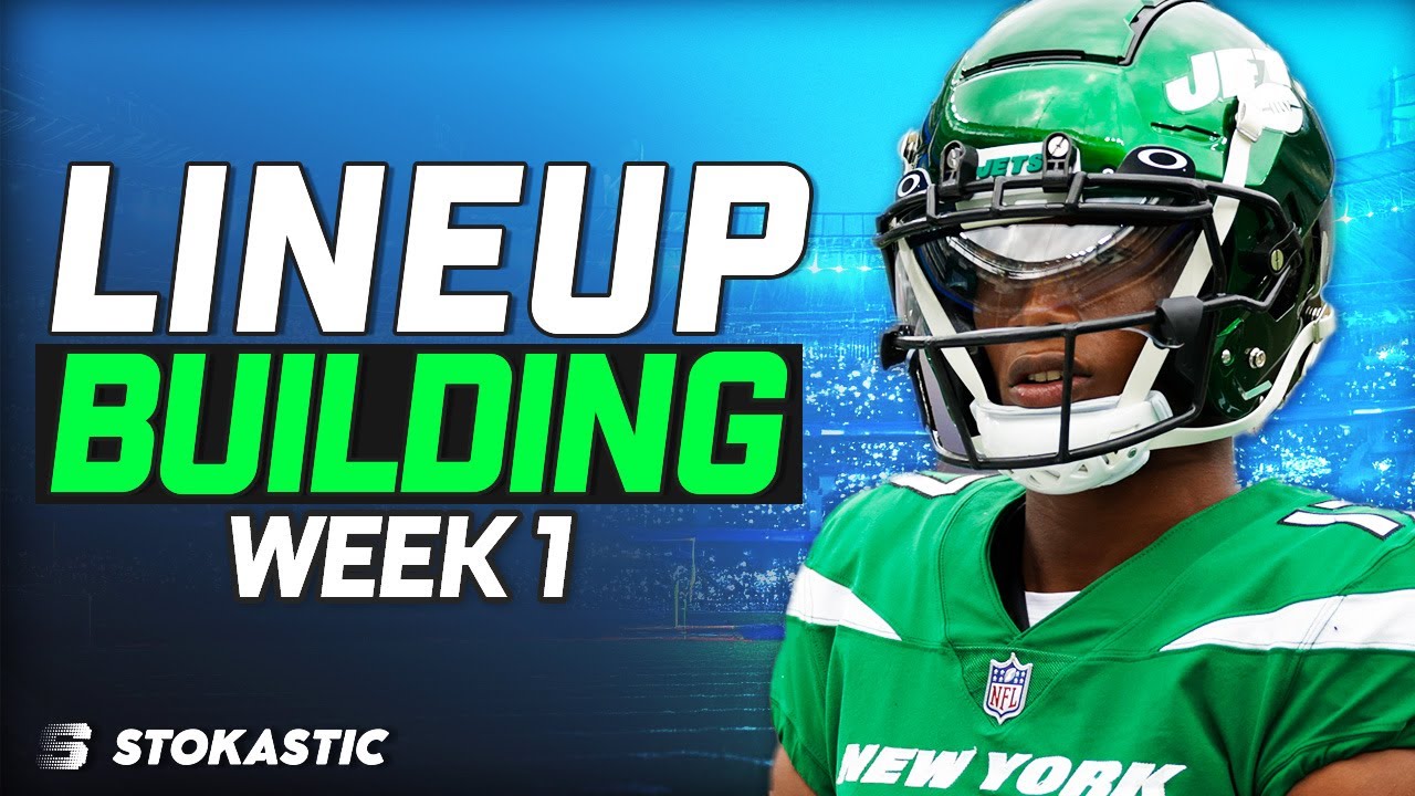 Week 1 NFL DFS: Single Lineup Sim Building | NFL DFS Strategy