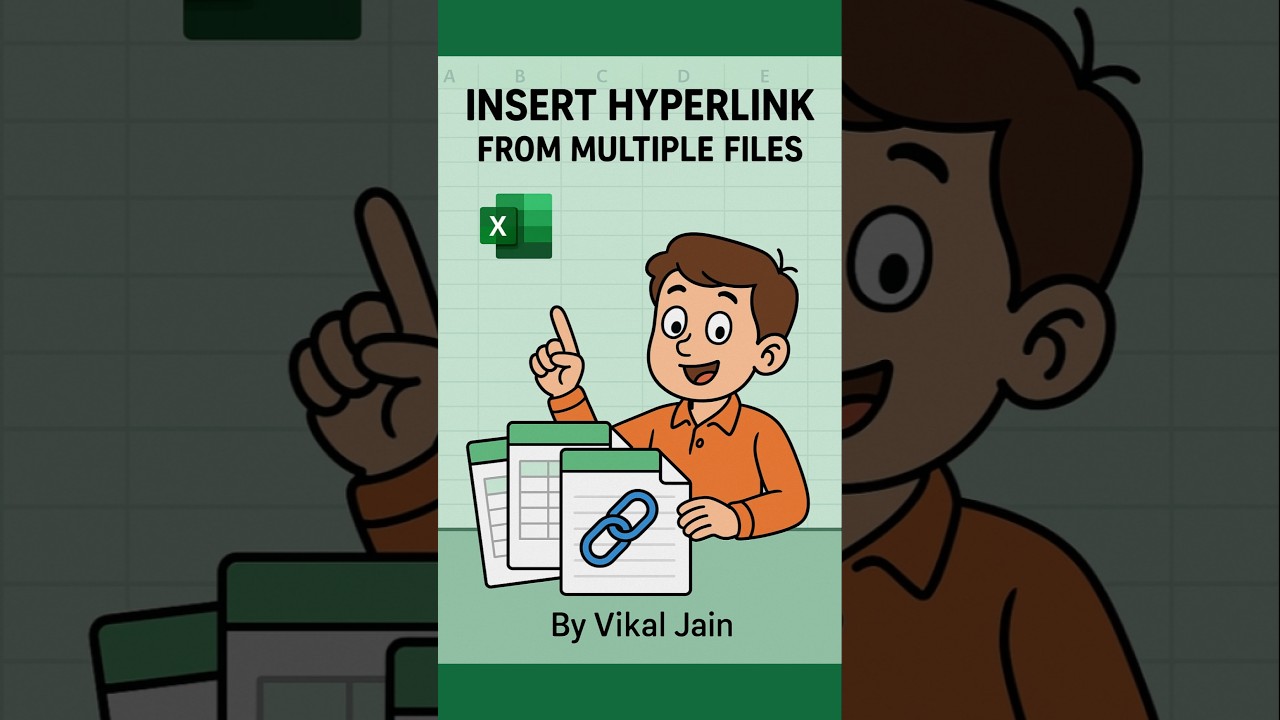 Insert Multiple Hyperlinks in Excel Files 📊