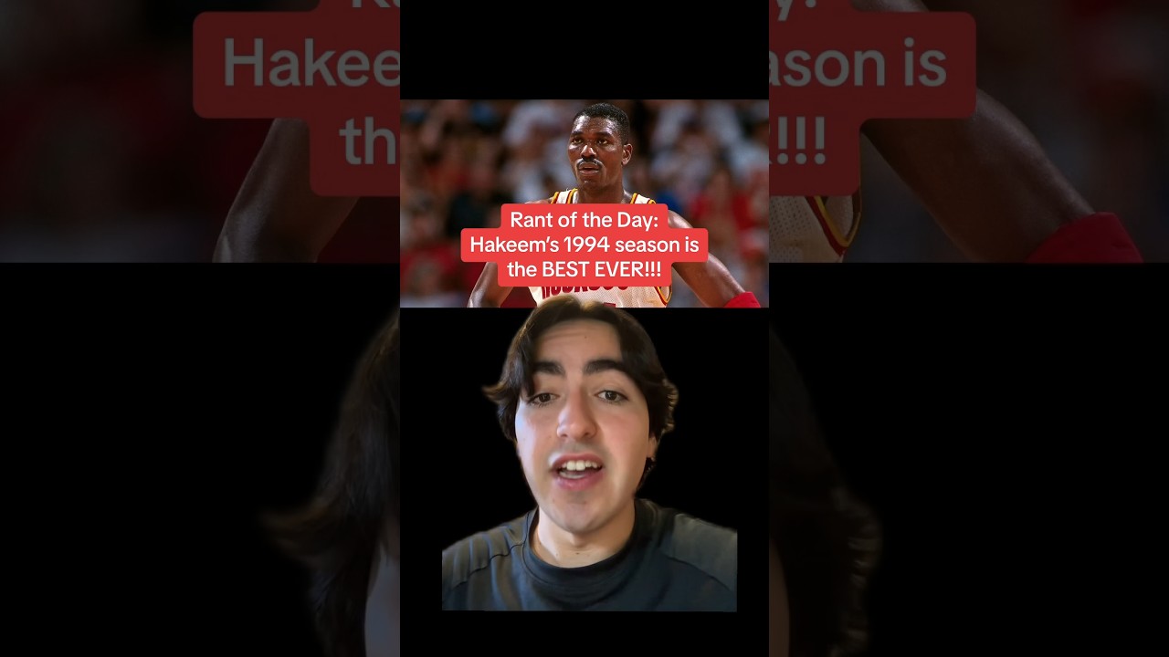 HAKEEM’S 1994 SEASON IS THE BEST EVER!!! #hakeemolajuwon #rockets #nba #90s #mvp #finalsmvp #dpoy
