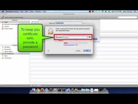 Create a p12 certificate