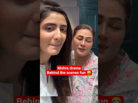 Masti off camera | Mohra drama Episode 25 26 27 bts - Behind the scenes #mohra #trending #laibakhan