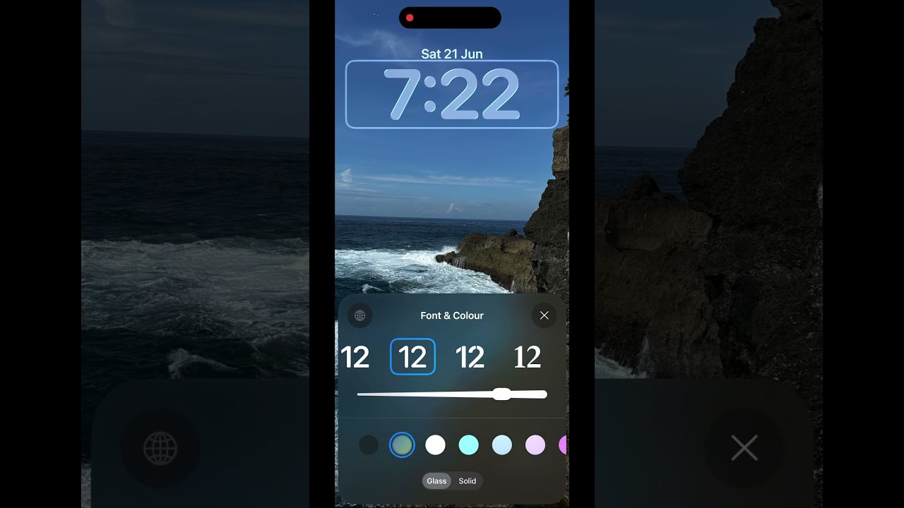 Ios26 iOS 26 Dynamic Clock Resize Feature 📱