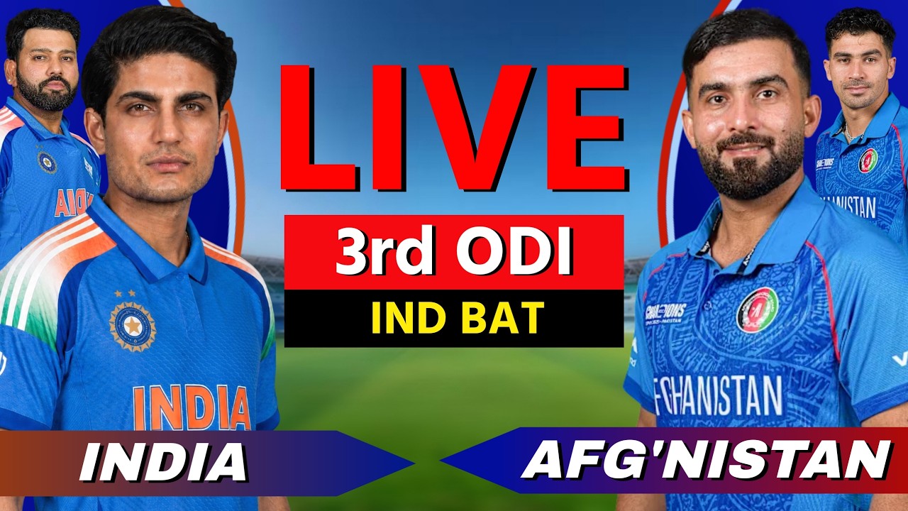 Live: India vs Afghanistan, 3rd ODI 2026 | Cricket Live Match Today Scores Commentary, 43 OV