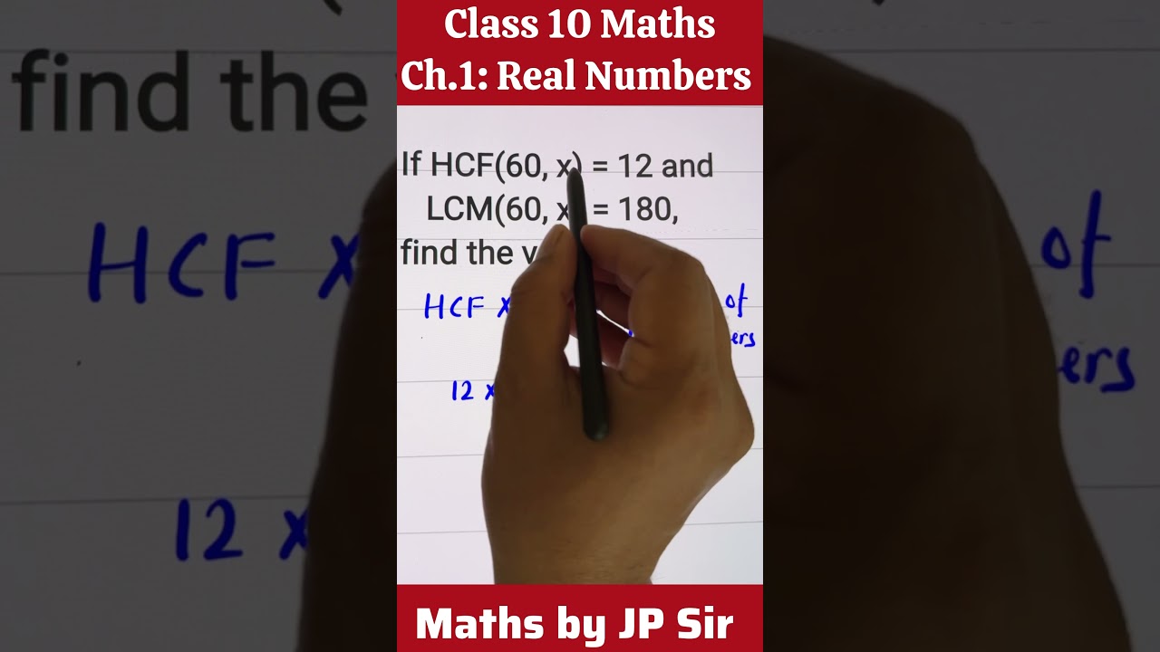 Class 10 Maths YT Short by JP Sir | Chapter 1 Real Numbers