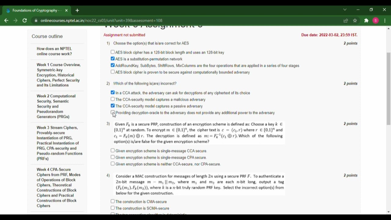 Cryptography Week 5: Complete Assignment Solutions 🔐