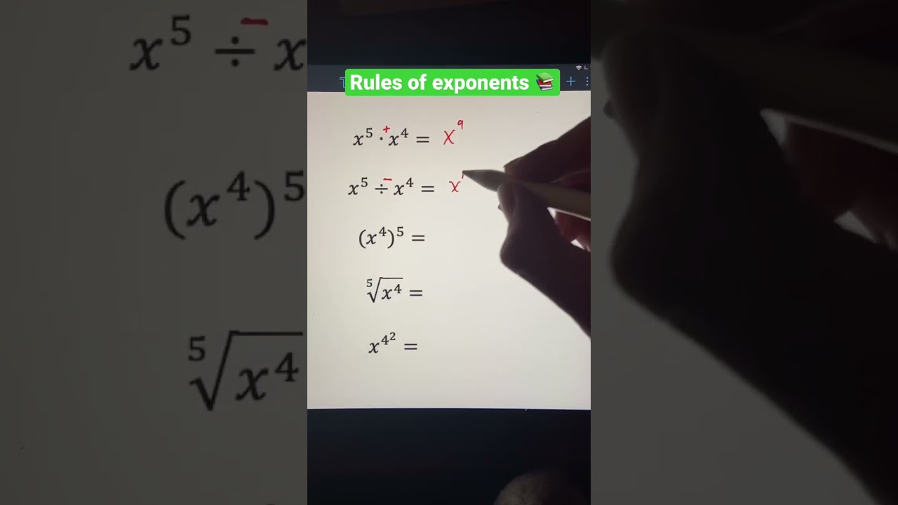 Master Exponent Rules: Multiplying, Dividing & Roots Made Easy! ✨