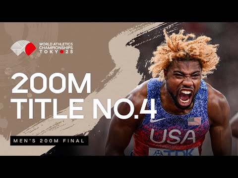Noah Lyles wins his 4th consecutive 200m title | World Athletics Championships Tokyo 25