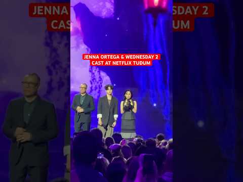 Jenna Ortega & Wednesday 2 Cast At Netflix TUDUM! 🕸️ #wednesday #tudum