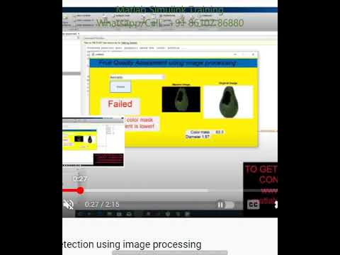 Fruit Quality detection using image processing - MATLAB ASSIGNMENTS PROJECTS
