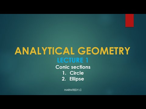 ANALYTICAL GEOMETRY (STRAIGHT LINE AND A CIRCLE) Part A