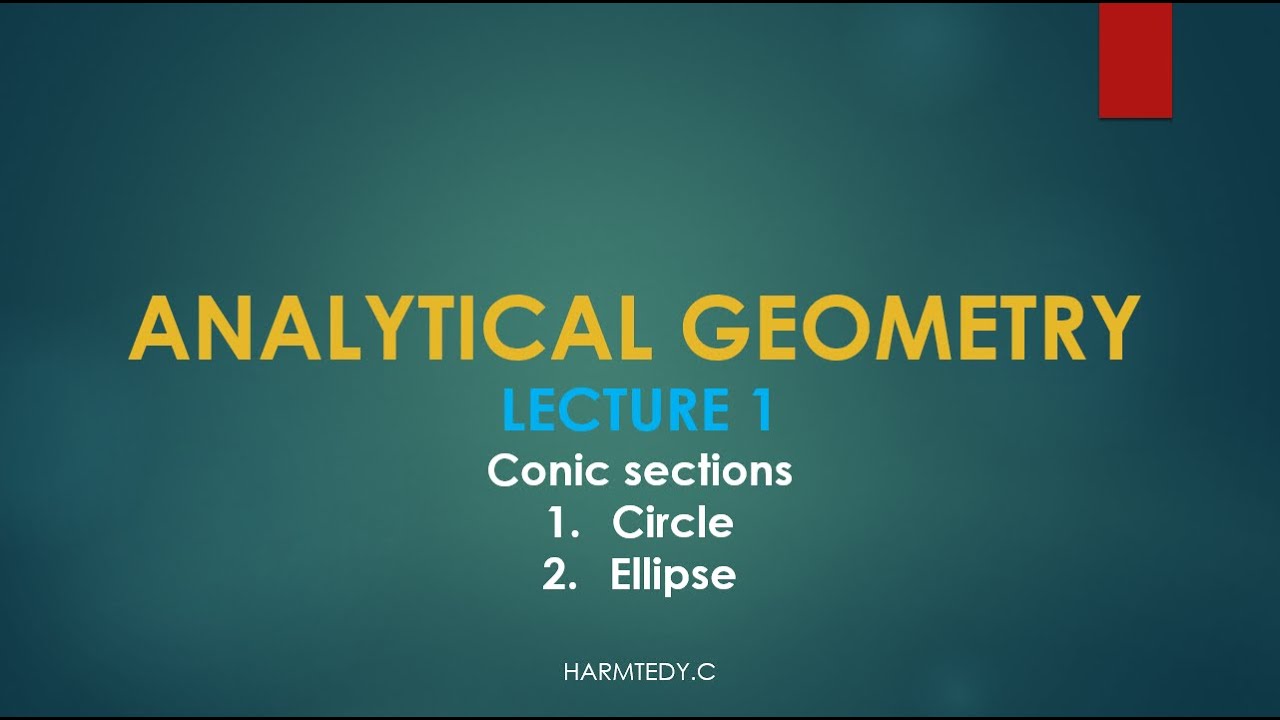 Analytical Geometry: Understanding Circles and Straight Lines