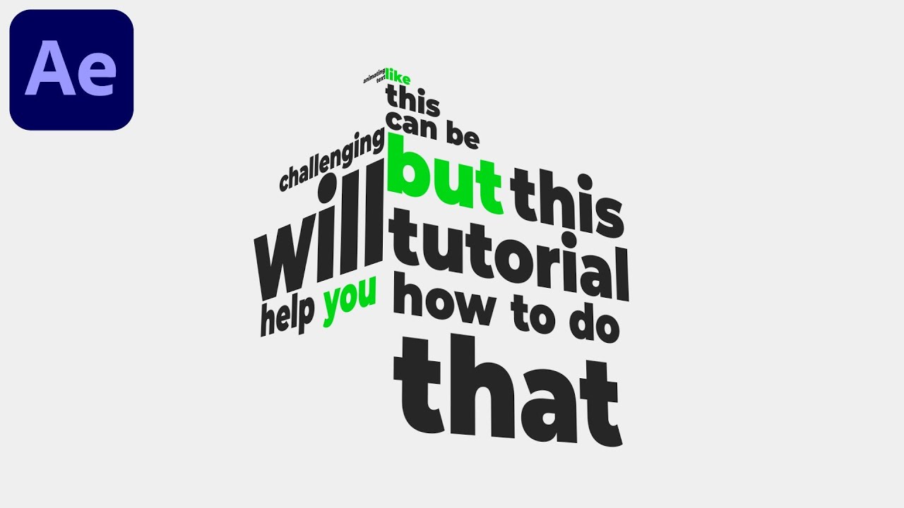 Create Stunning Kinetic Typography Animations in After Effects 🎨