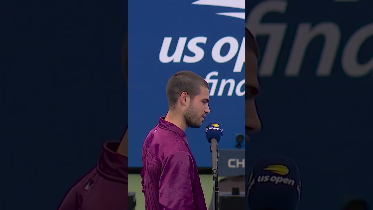 Alcaraz Thanks Sinner at 2025 US Open Final 🎾