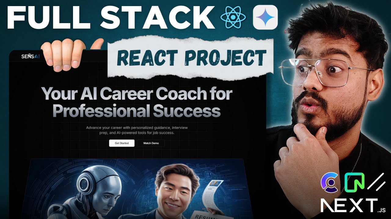 Full Stack React AI Career Coach with Next.js & Tailwind