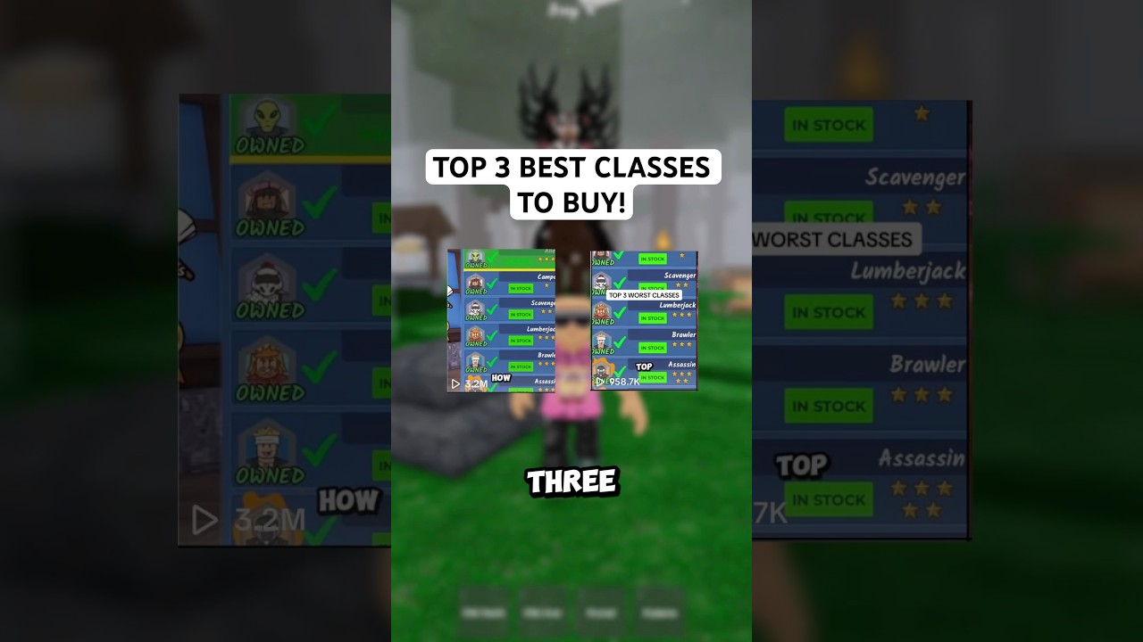 Top 3 Classes to Buy in 99 Nights in the Forest ๐ฎ