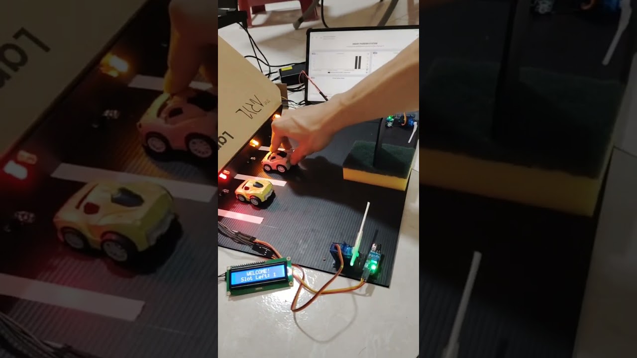 ESP32 Smart Parking System with Favoriot 🚗