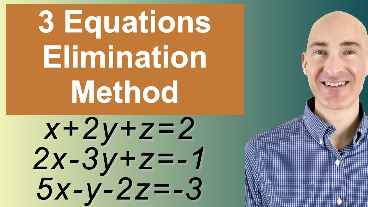 Solve 3-Equation Systems with Elimination ✖️