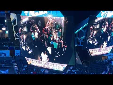 Charlotte Hornets player Entrance vs Utah Jazz on March 25th 2022.