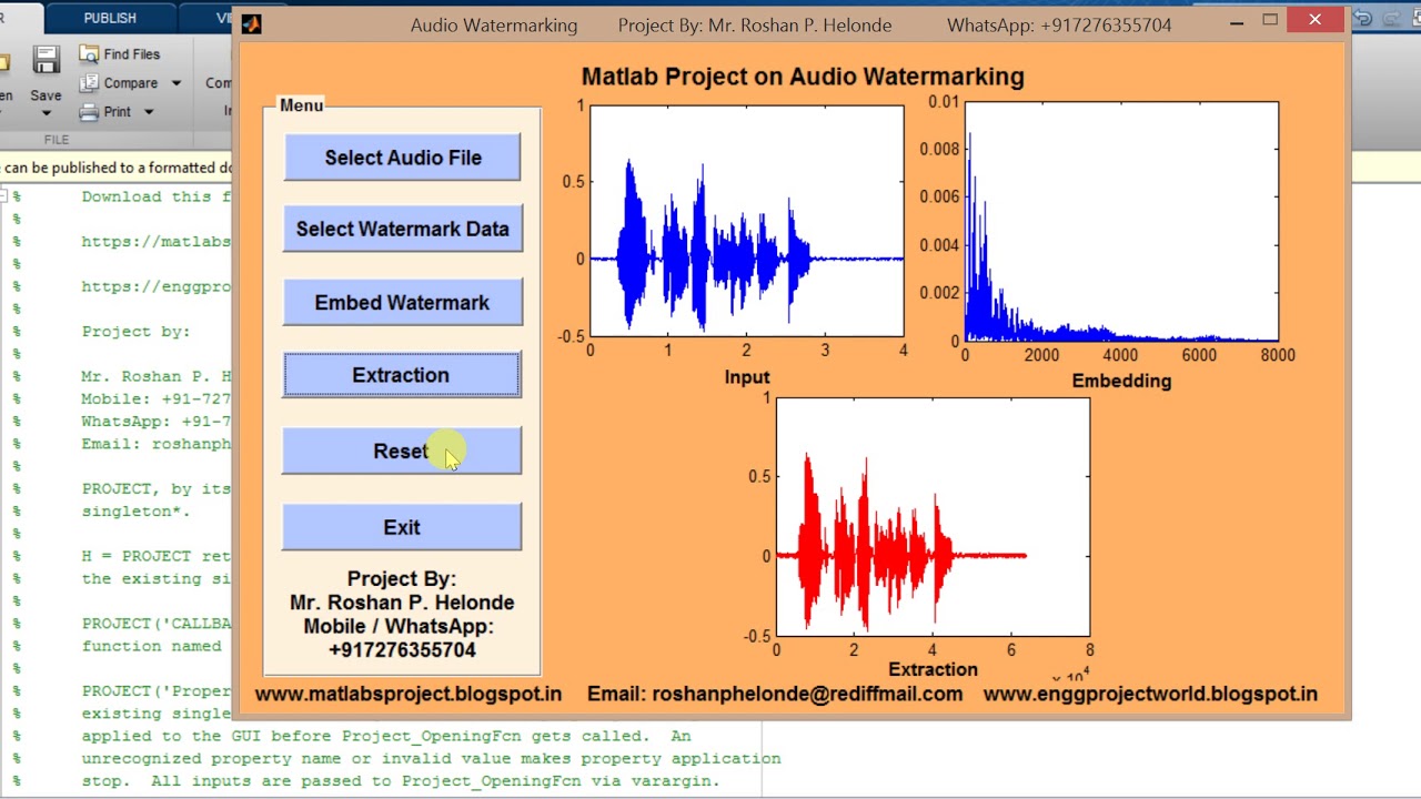 Audio Watermarking Using DWT in MATLAB: Data Hiding in Audio Files