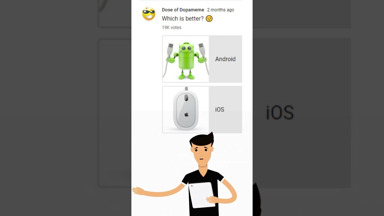 Android Vs IOS Poll 😎 Community #Shorts