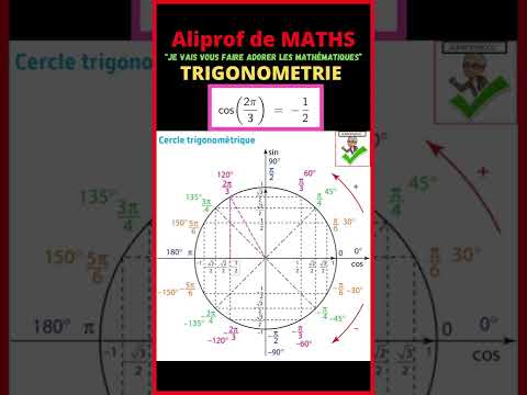 ⭕️Trigonométrie - Le cercle trigonométrique est magique !🌈
