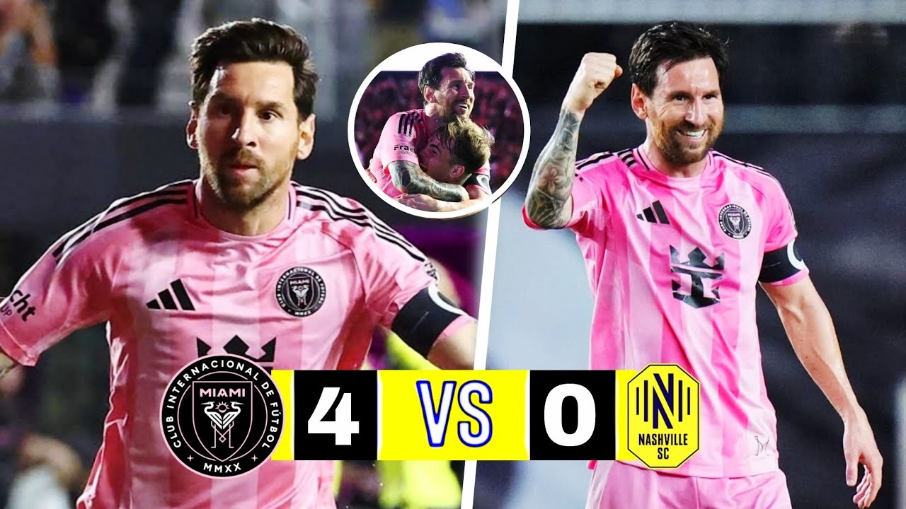 Messi's Magical Brace! Inter Miami vs Nashville | 4-0 | Extended Highlights And Goals