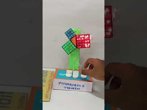 pythogorous theorem working model - maths project - shorts - diy | DIY pandit