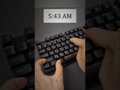 The Fastest Way To Type time | #asmr #computer #fasttypingkeyboard #typing