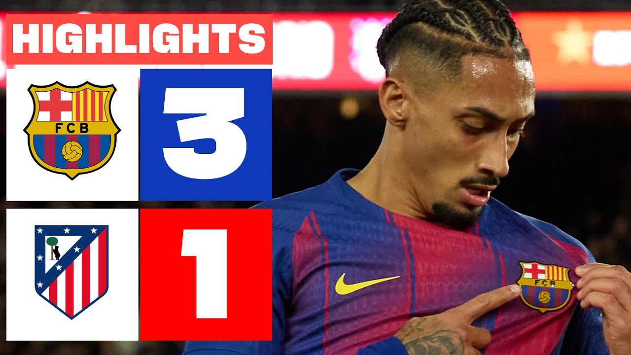 FC Barcelona 3-1 Atlético Madrid | La Liga Highlights ⚽