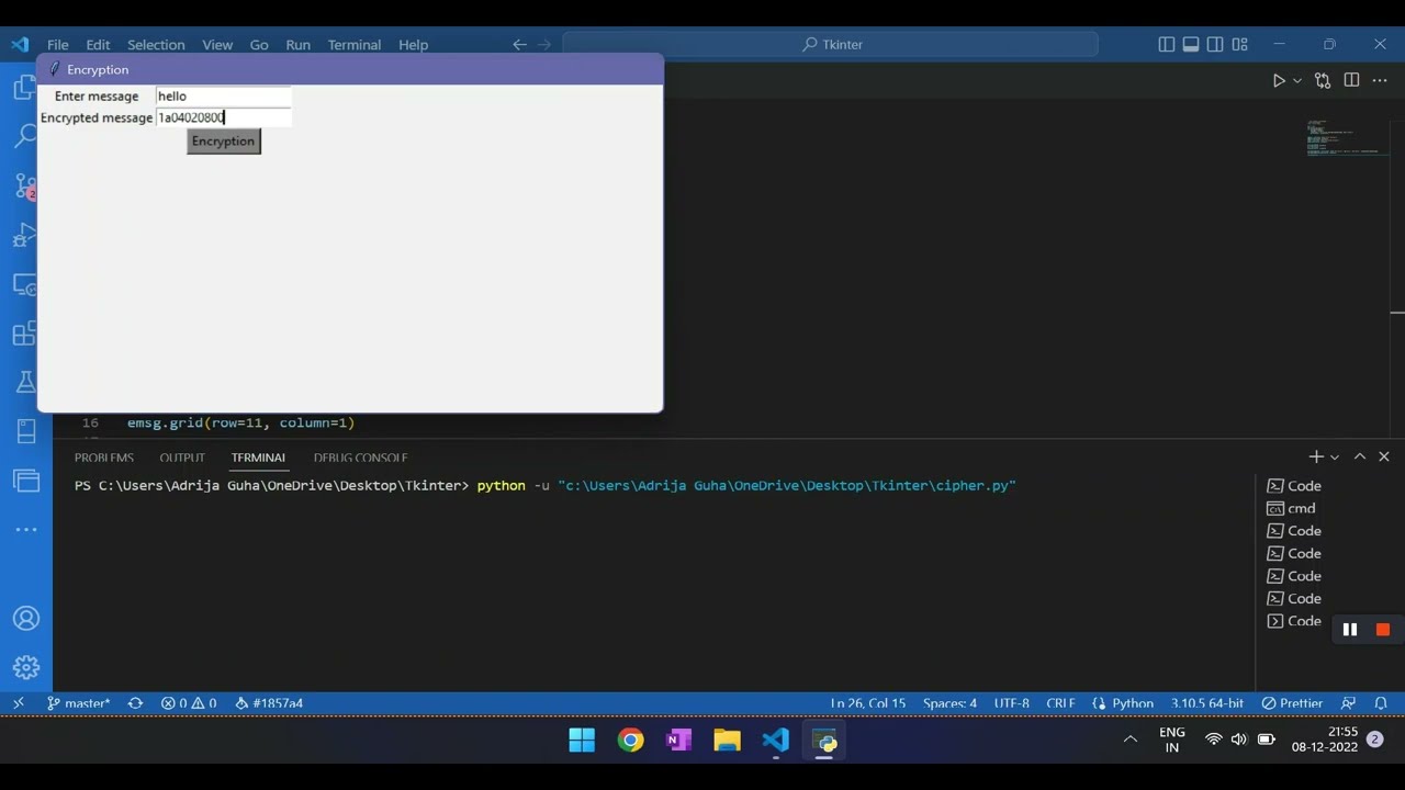 Build a User-Friendly Python Tkinter Caesar Cipher App for Encryption & Decryption 🔒