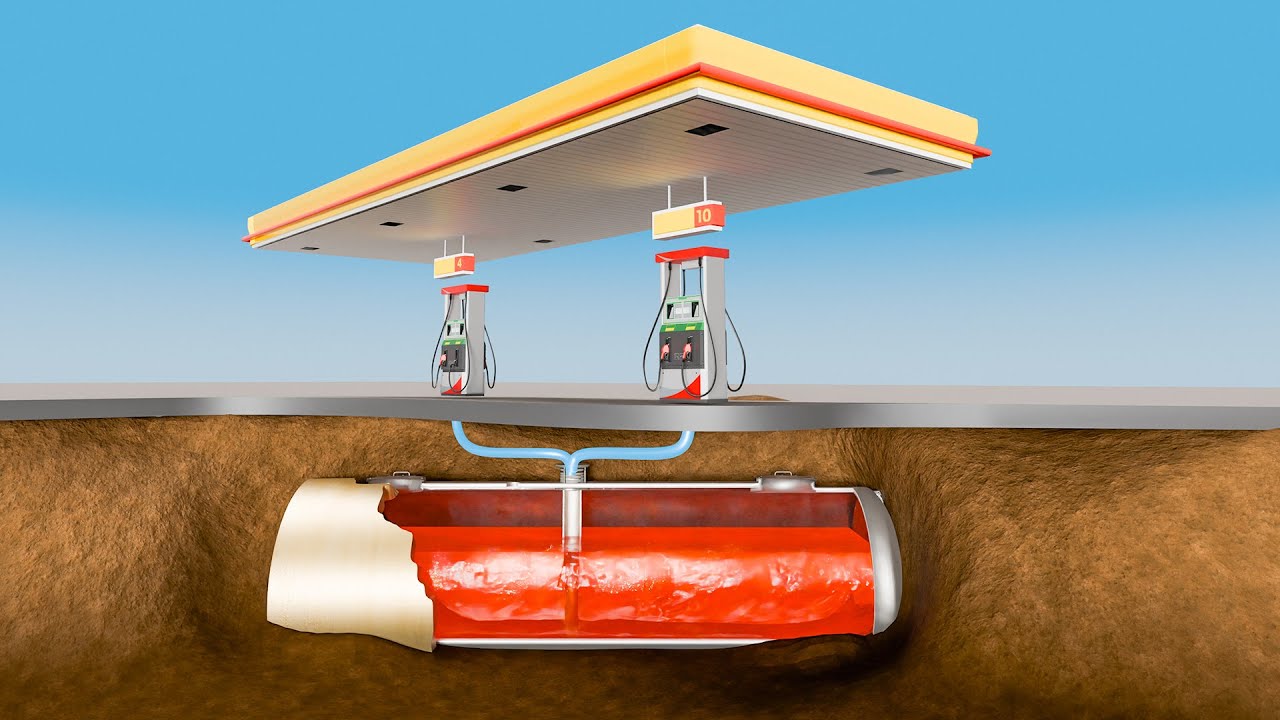 Discover the Surprising Engineering Behind Modern Gas Stations 🚗