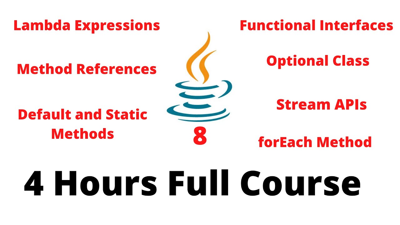Java 8 Tutorial | Functional Programming in Java | Java 8 Features in One Video | 4 Hours Course π₯