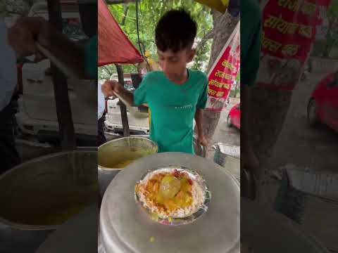 मात्र 20/- रुपये में कड़ी चावल राजमा चावल combo दिल्ली का सबसे सस्ता खाना 😍 #viral