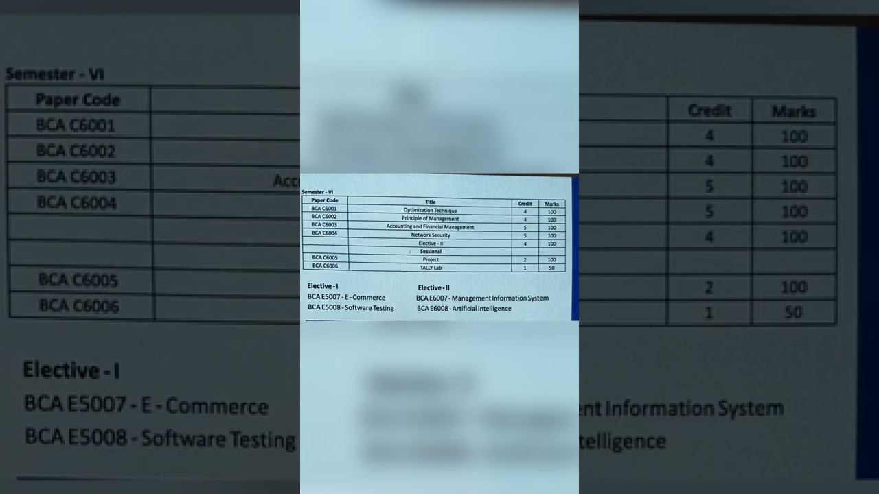 BCA Syllabus Overview (2021-2024) 📚
