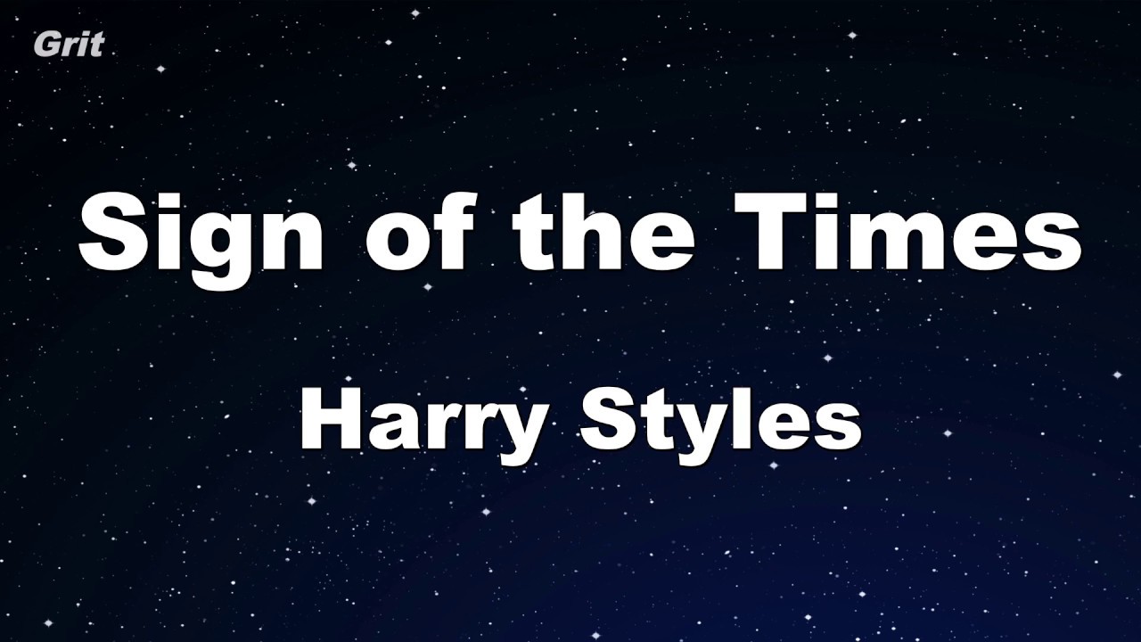 Sign of the Times - Harry Styles Karaoke 【No Guide Melody】 Instrumental