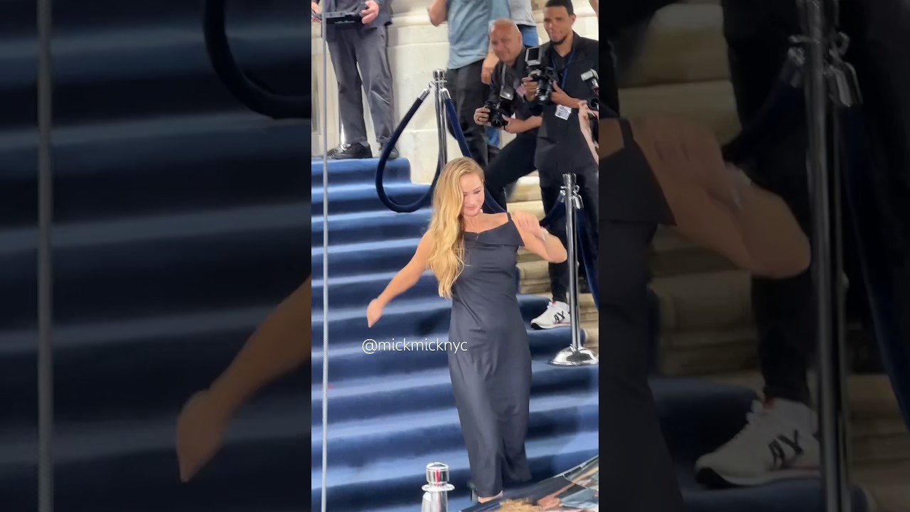 Jennifer Lawrence Almost Tripped on NYC Set 🙈
