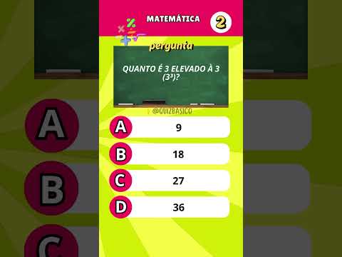 Você é bom em Matemática? Teste seus conhecimentos matemáticos nesse Quiz | #quiz #matematica #math