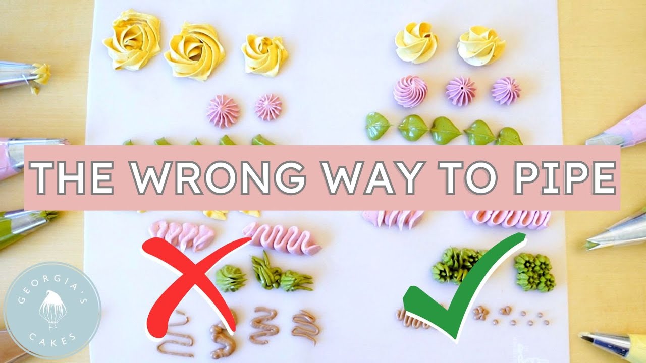 Common Mistakes in Buttercream Piping 🚫