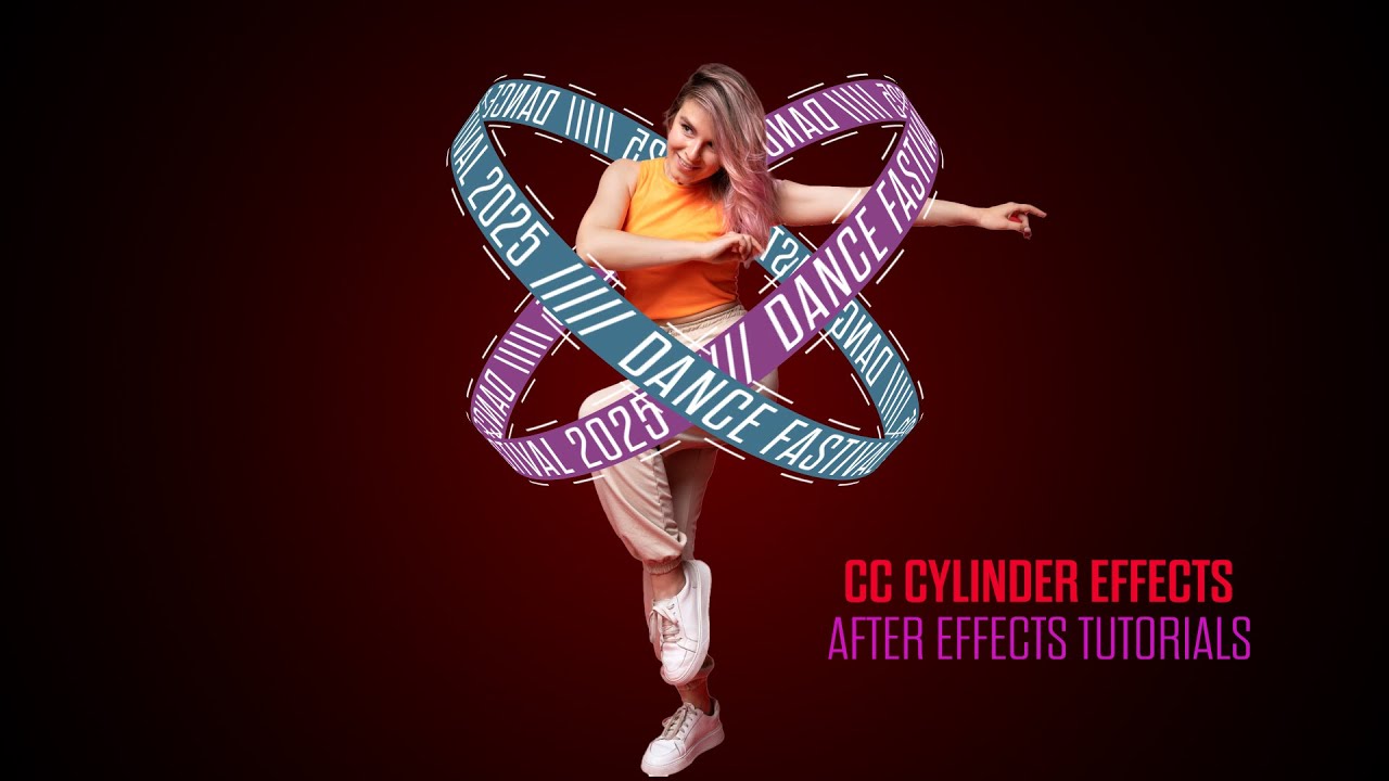 Create 3D Rotating Cylinder Text in After Effects