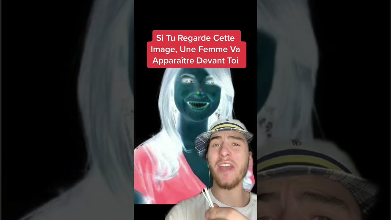 Une femme apparaît si tu regardes cette image! 😨