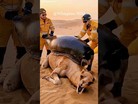 Desert Rescue: Giant Snail & Camel’s Unlikely Encounter