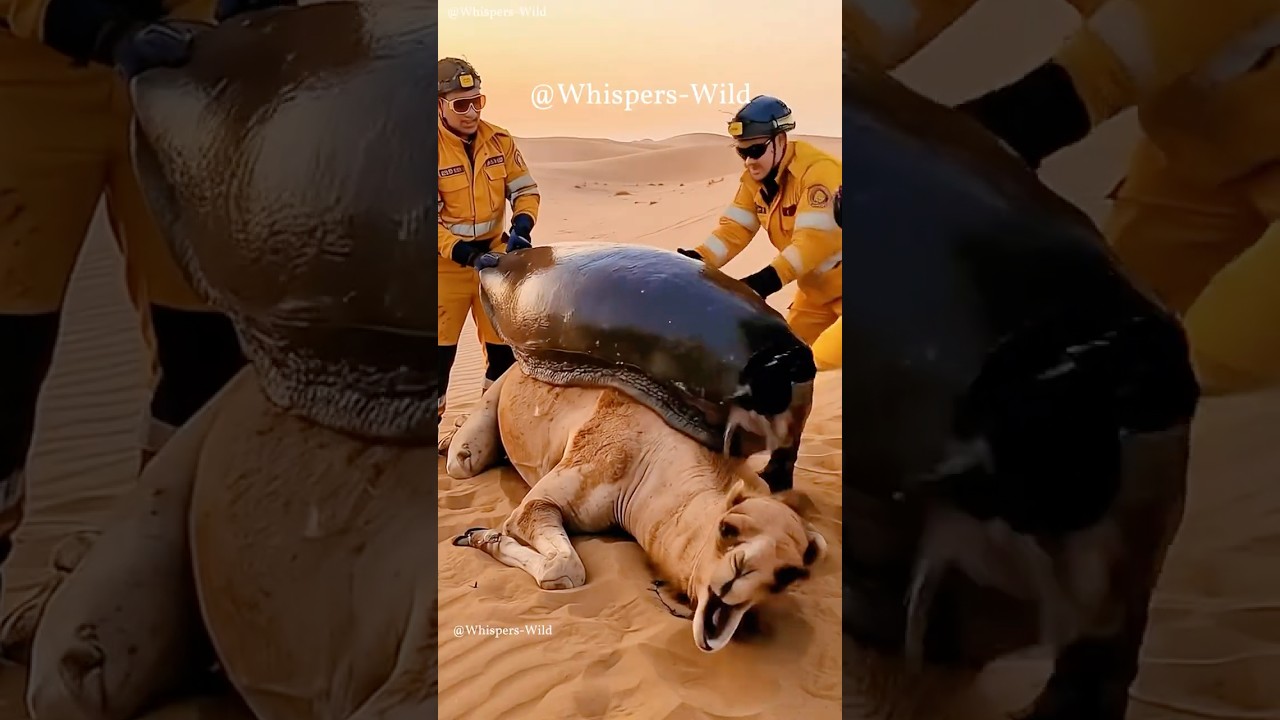 Desert Rescue: Giant Snail & Camel Encounter 🐪🌀