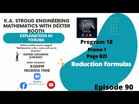 KA Stroud Engr Math 90 - Reduction formulas