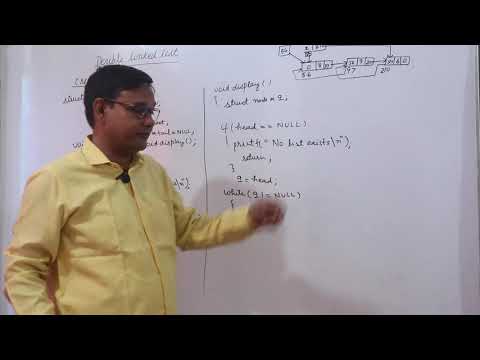 Display code of double linked list