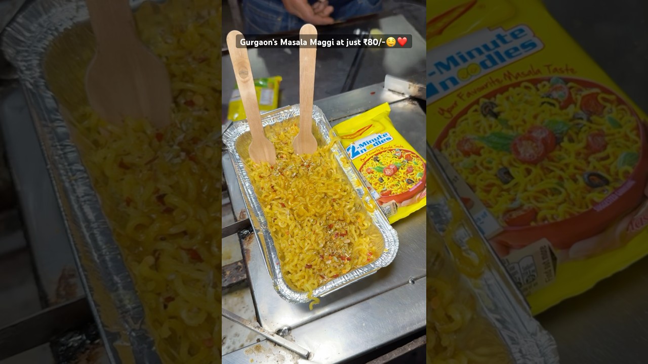 Masala Maggi for ₹80 🤤 | Indian Street Food