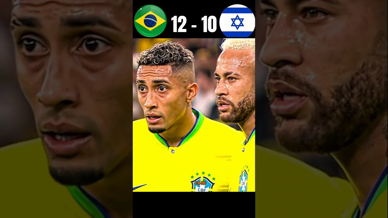 Brazil 🇧🇷 vs Israel 🇮🇱 | Thrilling Penalty Shootout Finale! ⚽🔥