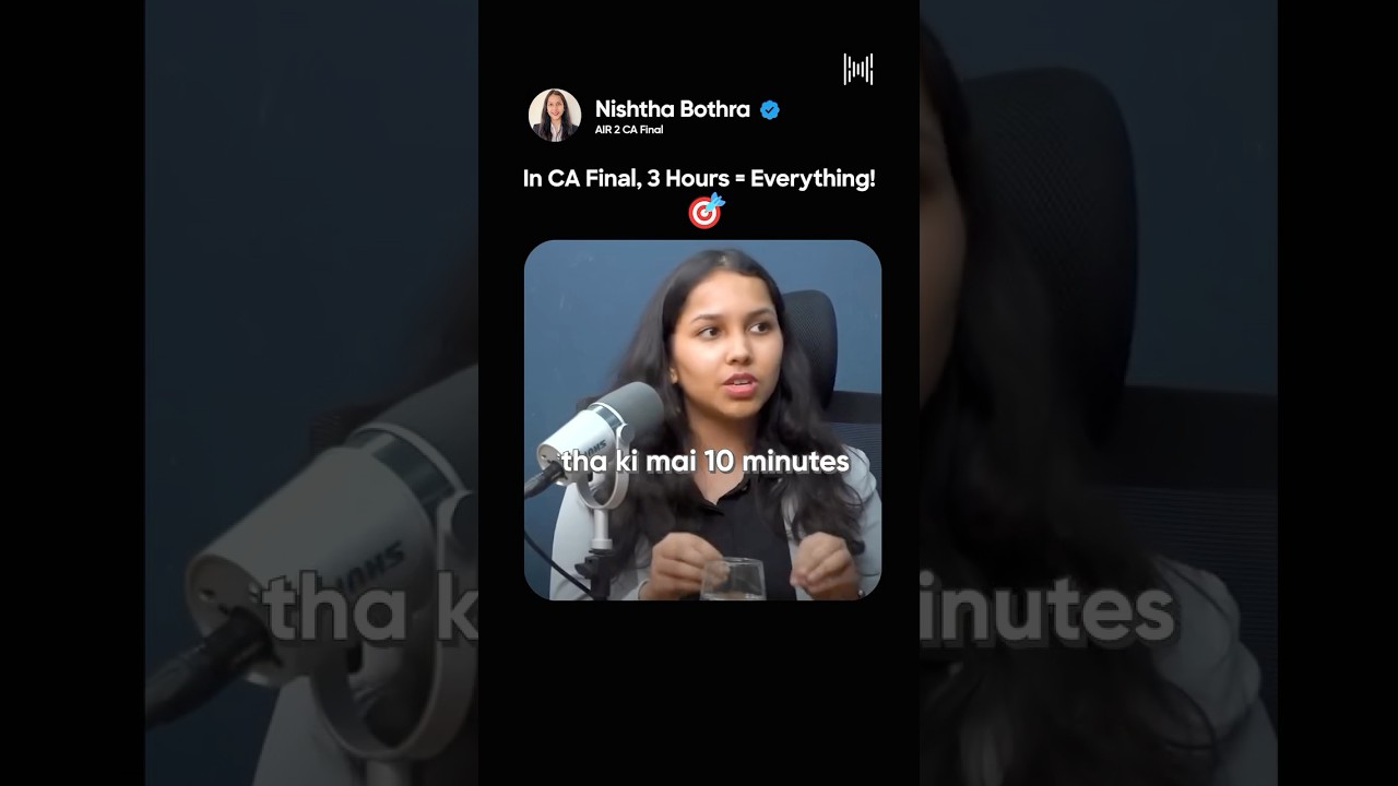 3 Hours That Decide Your CA Finals Future! ⏳